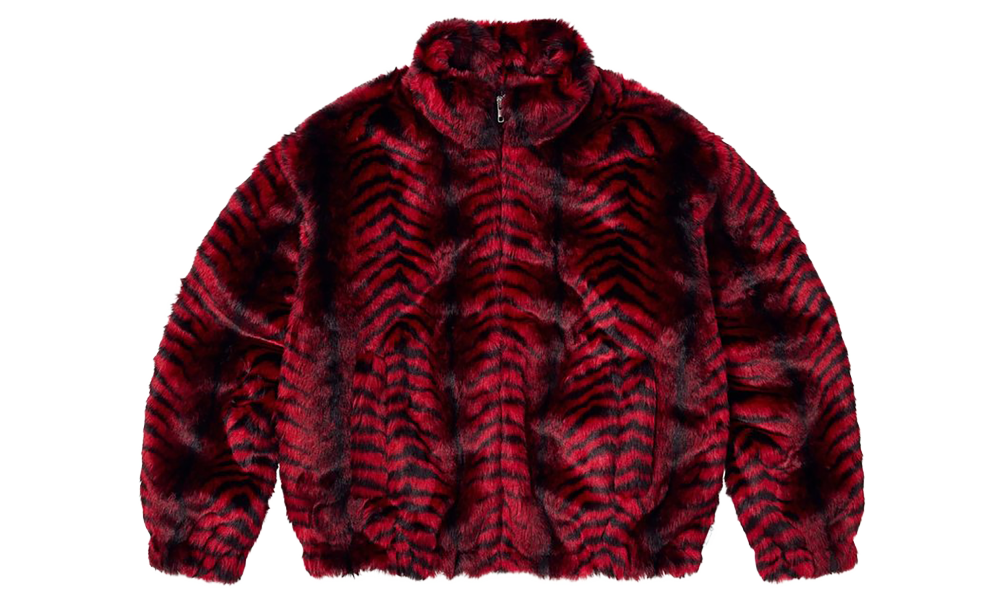 Faux Fur Windstopper Bomber Jacket "SS26 - Red" SU28423