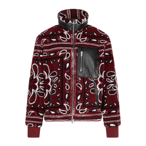 Fleece Zip Up Jacket "Red" MKF009 643