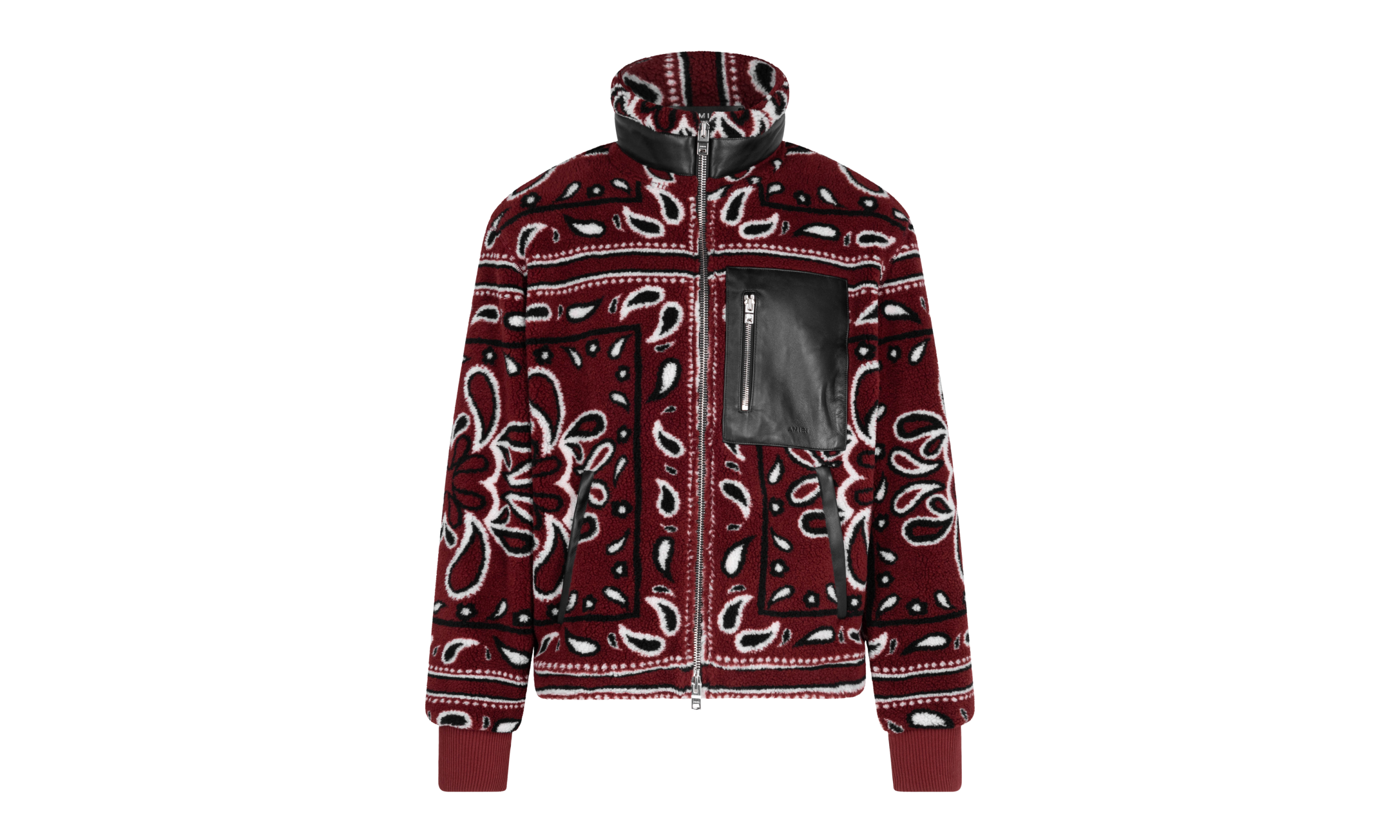 Fleece Zip Up Jacket "Red" MKF009 643