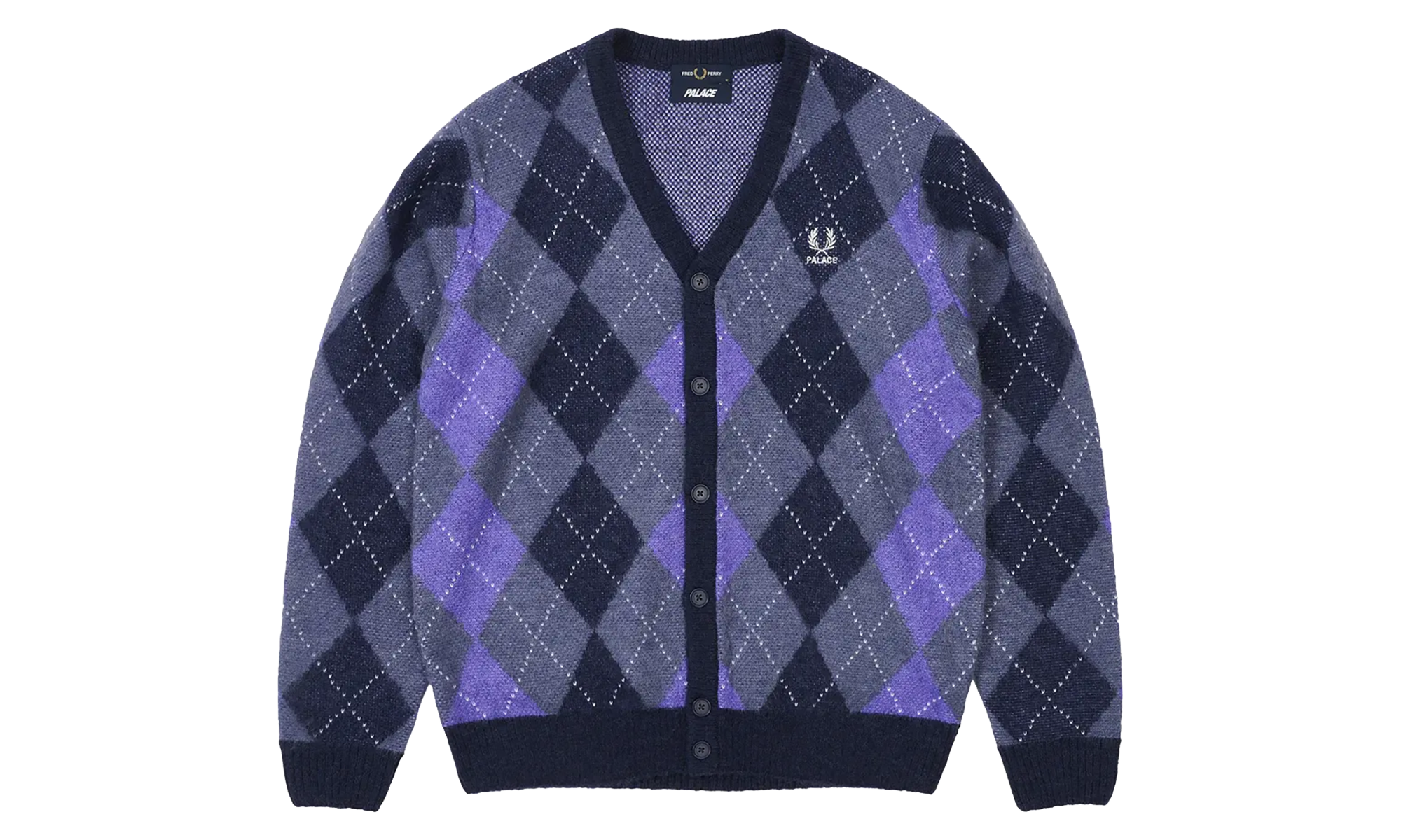 Fred Perry Argyle Cardigan "Peacoat" p0178