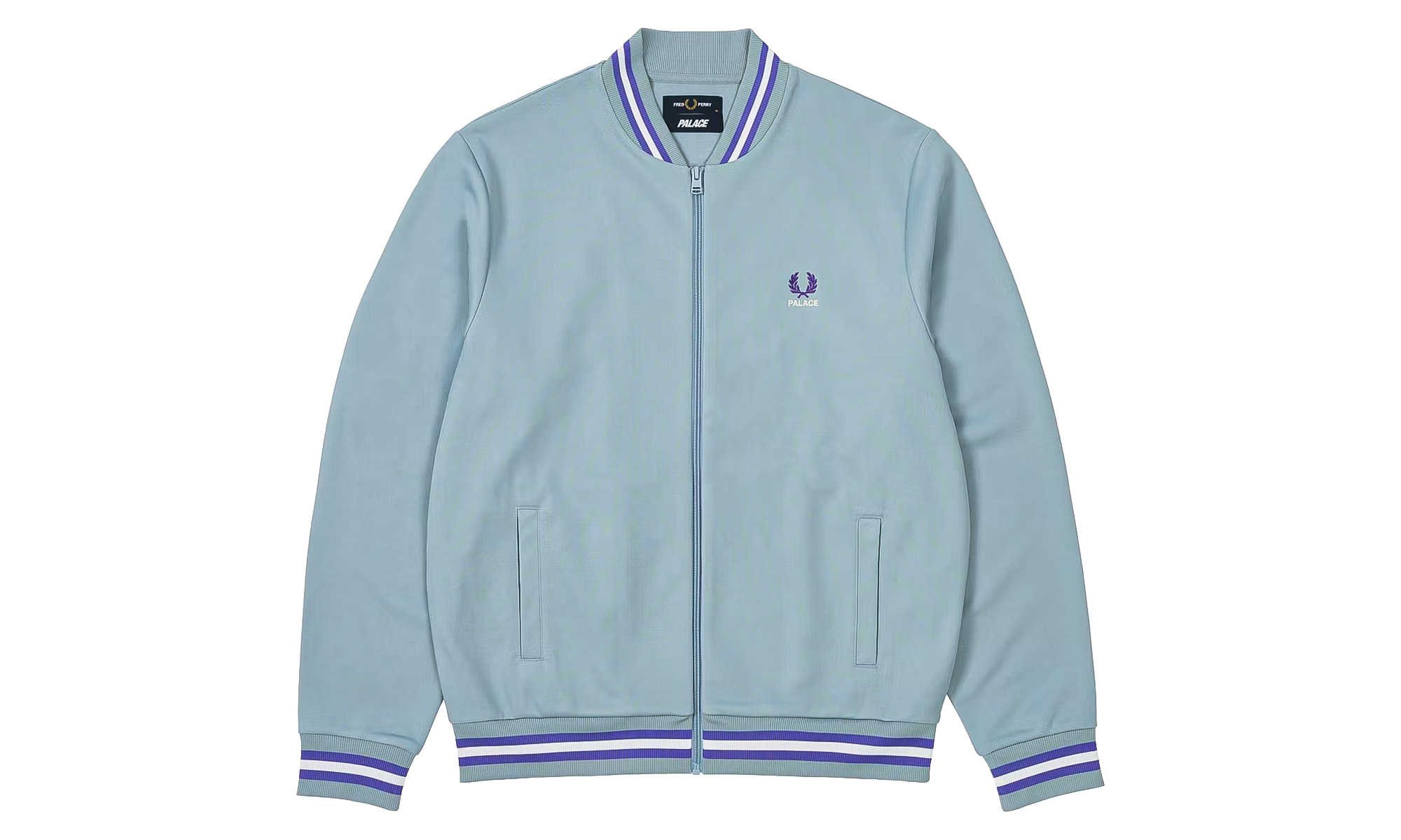 Fred Perry Track Jacket "Dusty Blue" p0180
