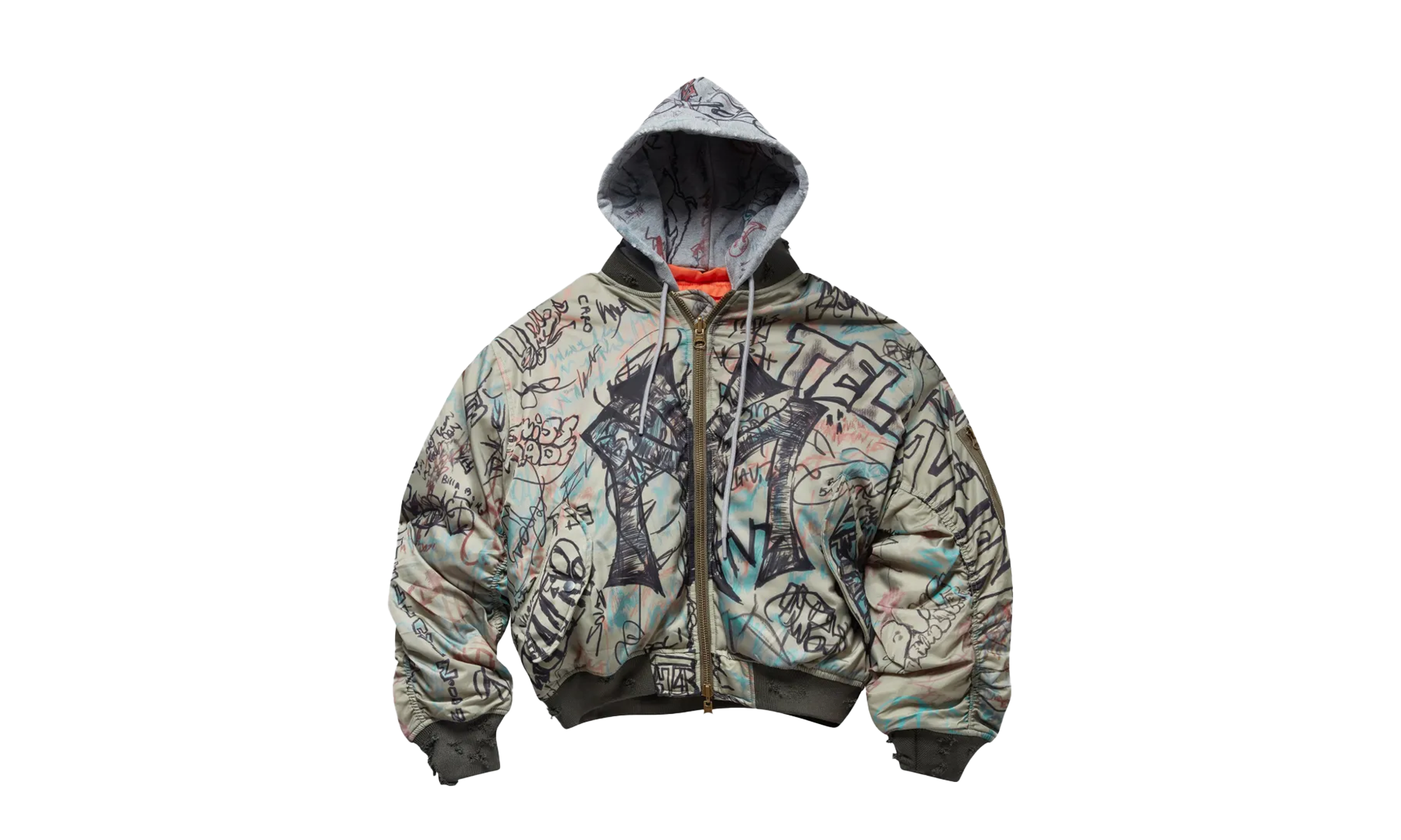 Graffiti Bomber Jacket "Green" MOWSS26MODWJKT01 GREE