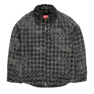 Houndstooth Distressed Jacket "Black" A213510CEBJ02