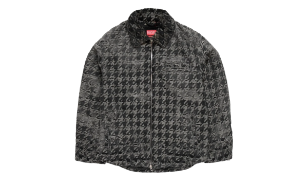 Houndstooth Distressed Jacket "Black" A213510CEBJ02