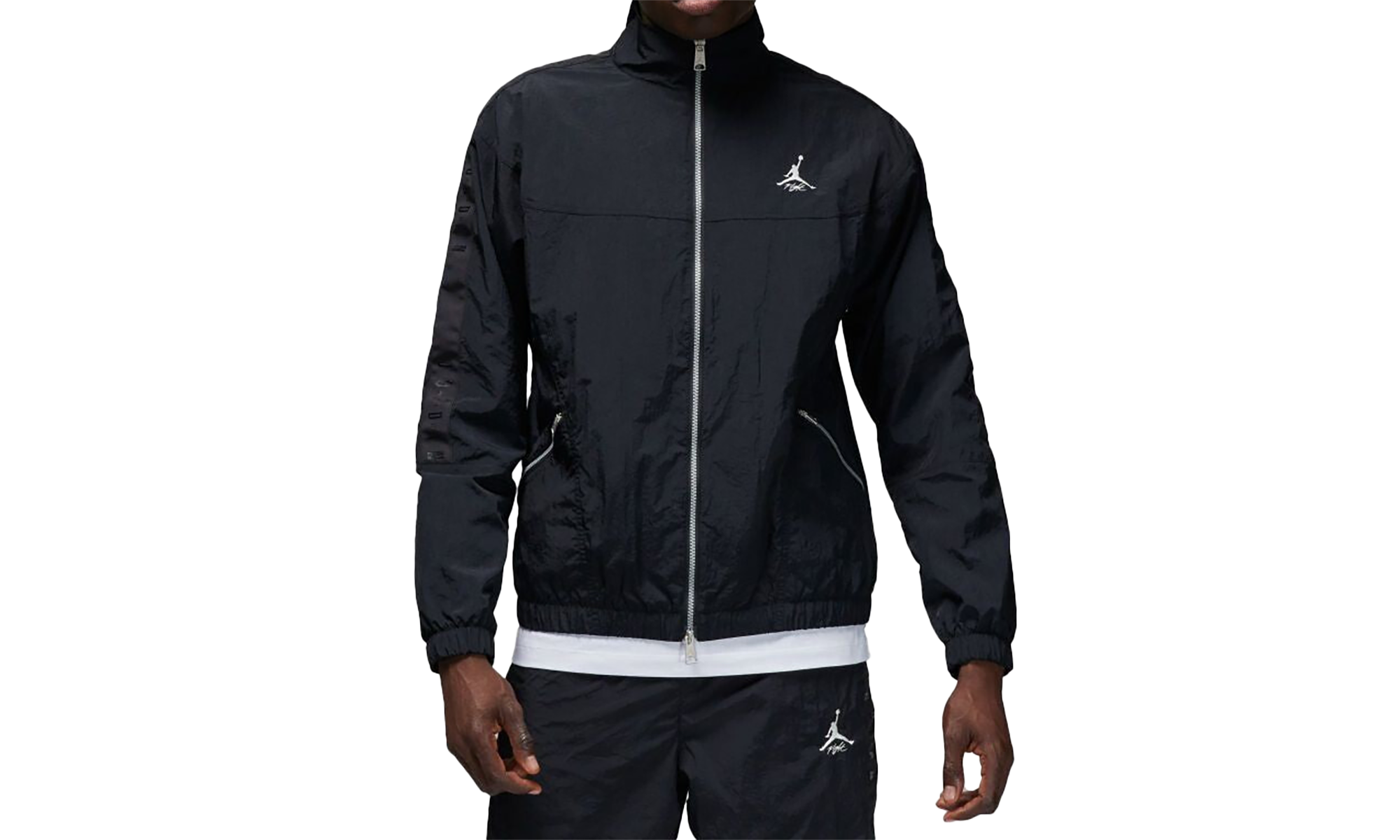 Jordan Essentials Warmup Jacket "Black / Black / Sail" FB7294 010