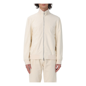 Leather Zip Jacket "White" BRUN838