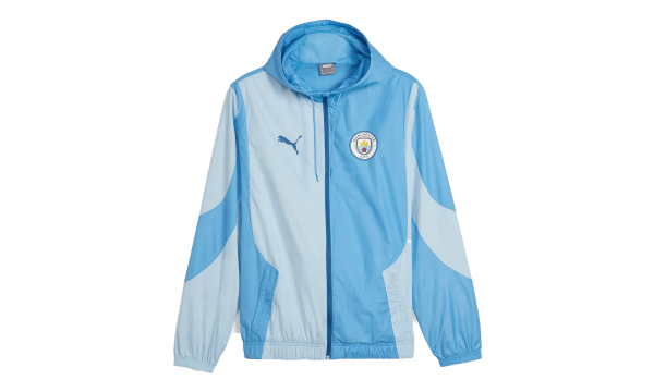 MCFC PREMATCH WOVEN JACKET "Blue" 774372 02
