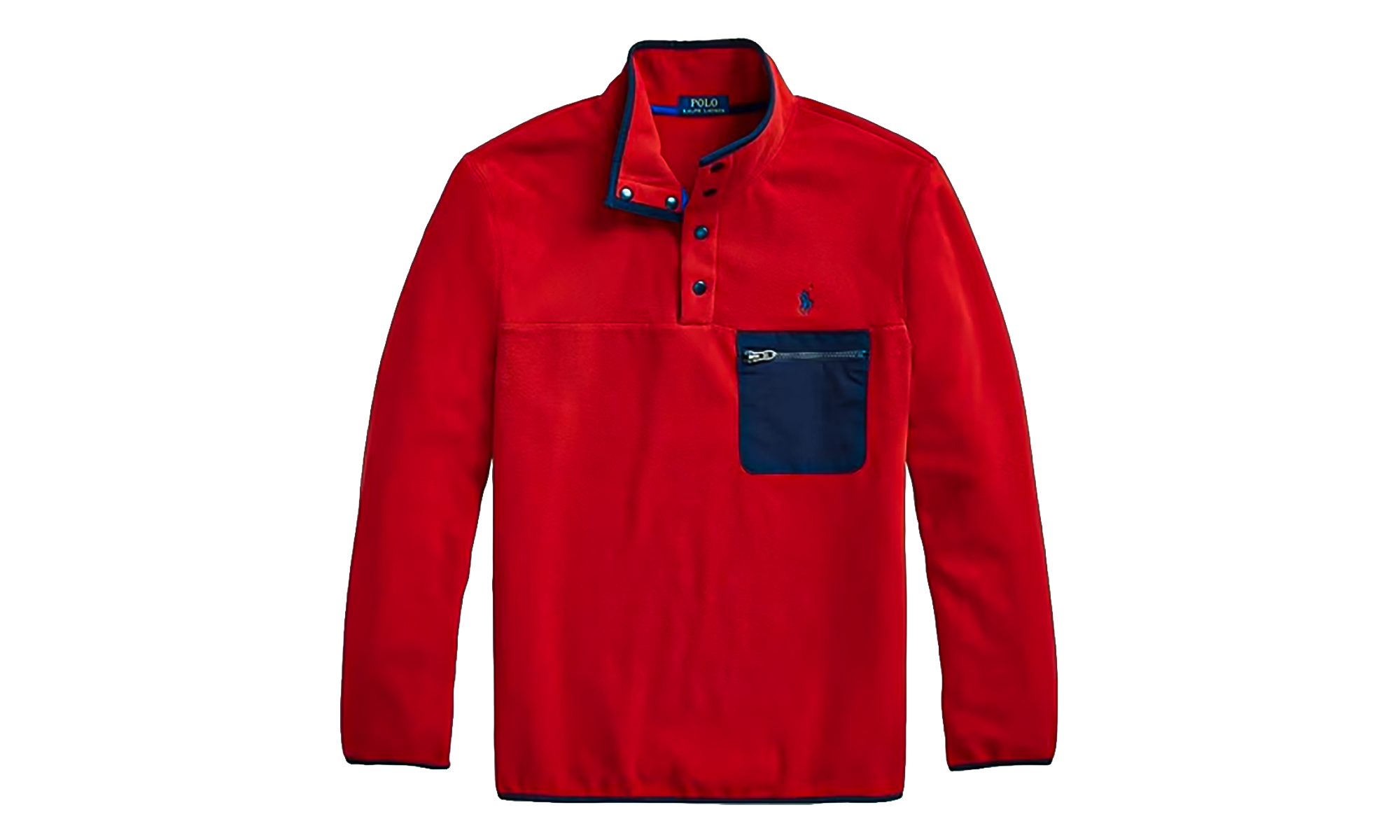 Mockneck Fleece Jacket "RL Red" 710814529001
