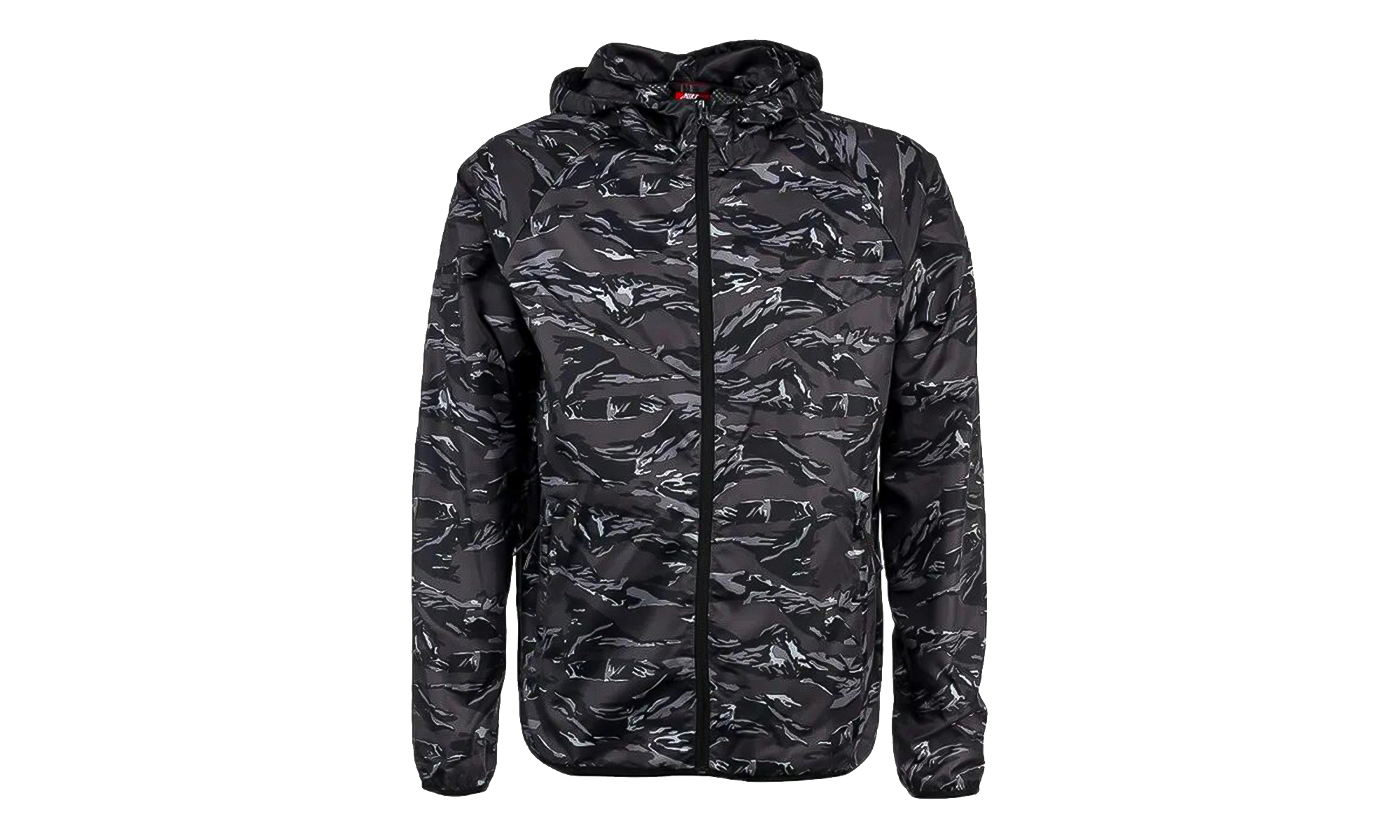 Mountain Vented Windbreaker Packable Jacket "Camo Black" 546317 010