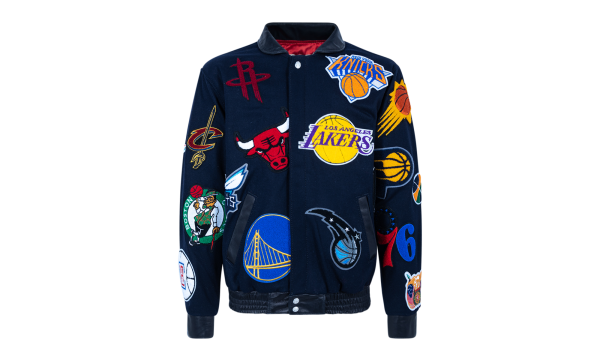 NBA Collage Wool Jacket "Navy" NBA 101 NVY