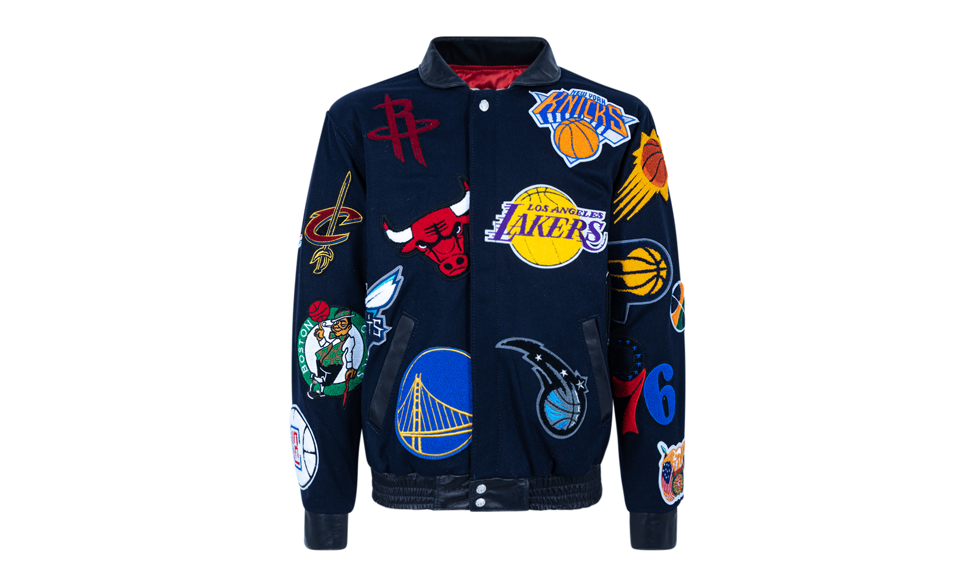 NBA Collage Wool Jacket "Navy" NBA 101 NVY