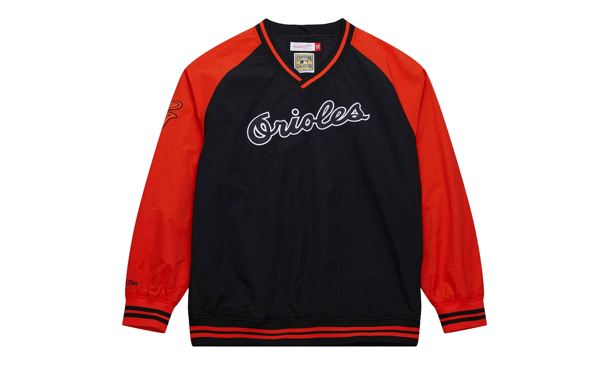 Nylon Pullover Jacket Vintage Logo "MLB Orioles" JK9272 BORBLCK
