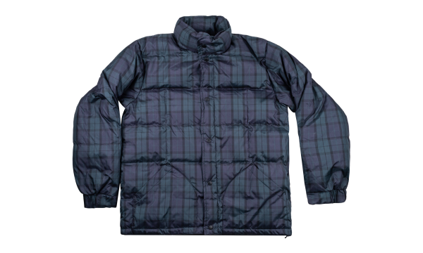 Plaid Puffer Jacket "Navy" STUS104