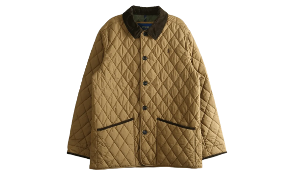Polyester Poly Quilted Beaton Barn Jacket "Honey Brown" 710B15982002
