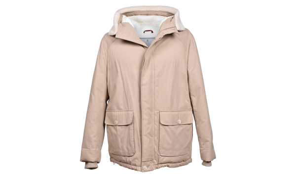 Quilted Down Parka Jacket "Sand" BRUN655