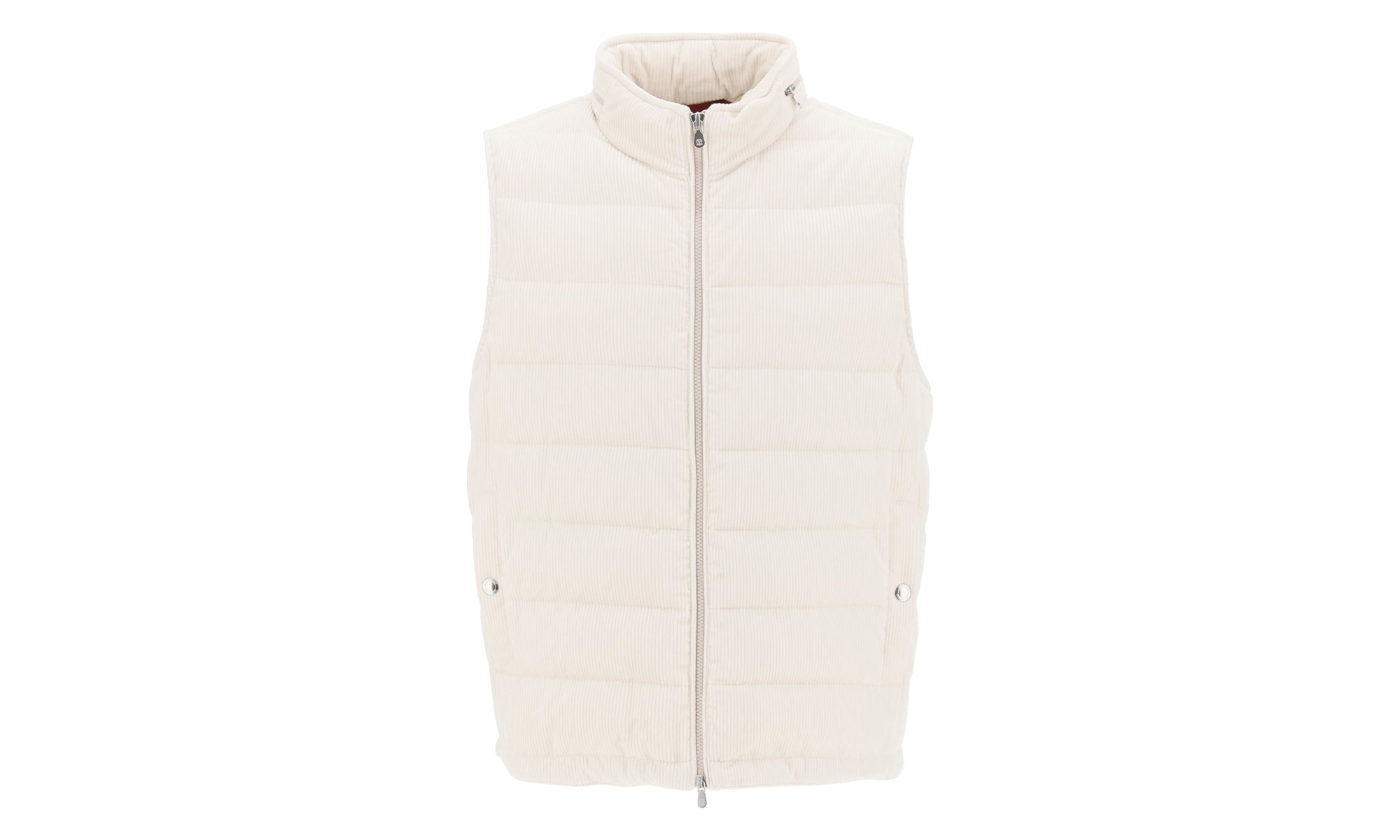 Quilted Sleeveless Jacket "Milk" BRUN2337