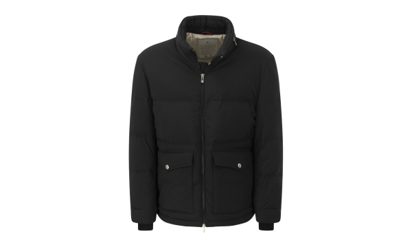 Quilted Zip Front Jacket "Black" BRUN2239