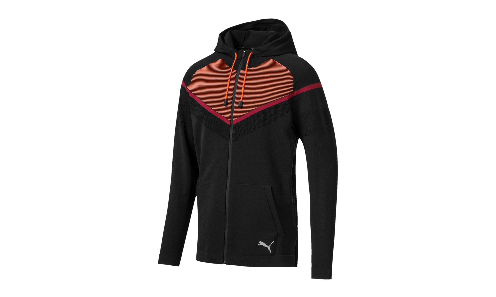 REACTIVE EVOKNIT JACKET "Puma Black / Rhubarb" 518233 01