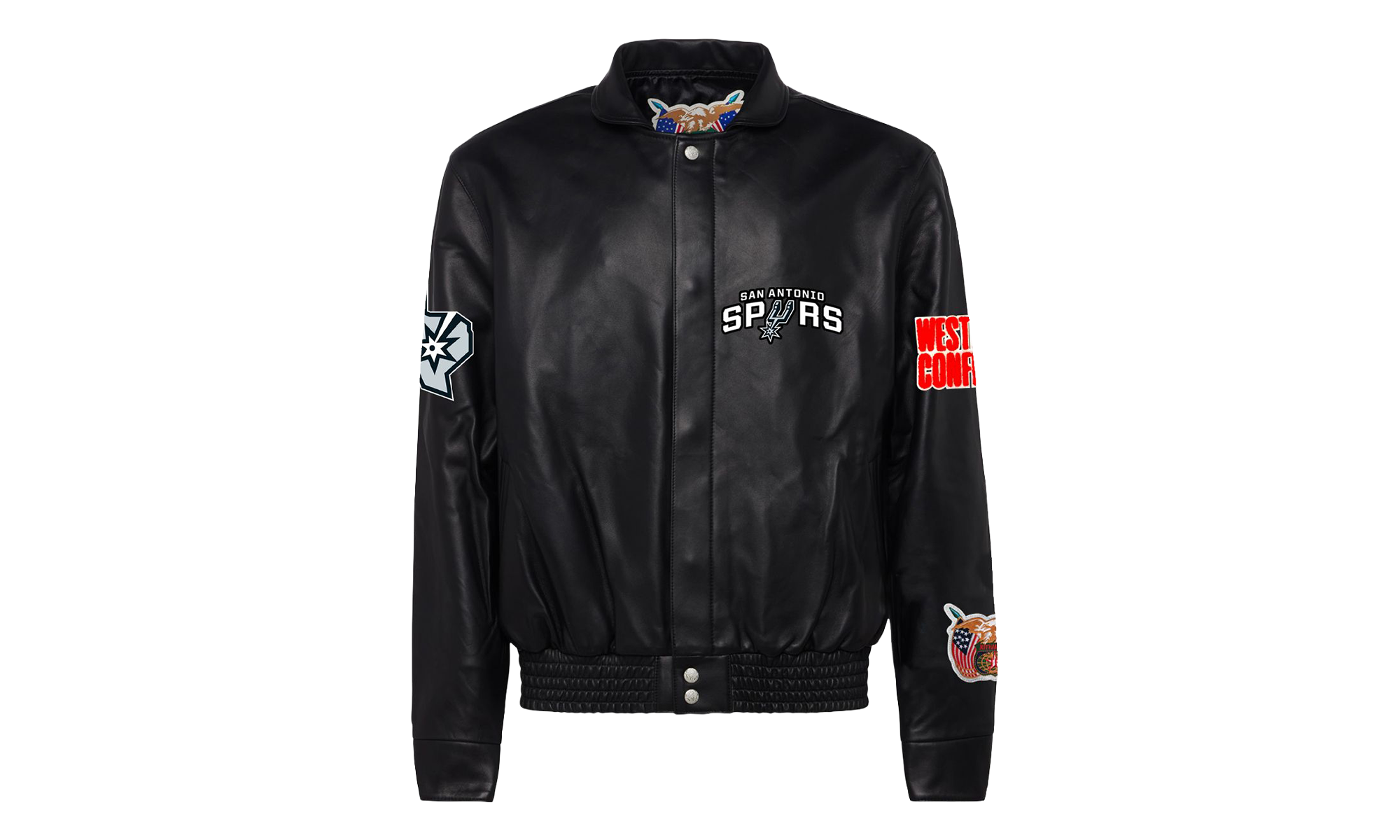 San Antonio Spurs Full Leather Jacket "Black" JFHM006
