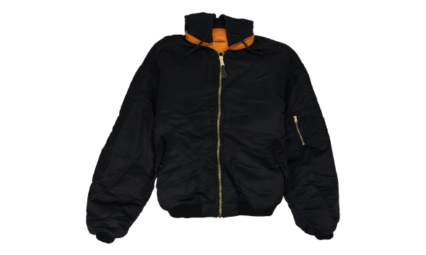 Split Hooded Bomber Jacket "Black" UE54JA360B