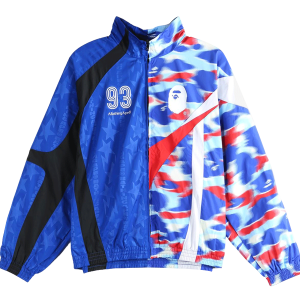 Split Stand Collar Track Jacket "Blue" 1M30140309 BLU