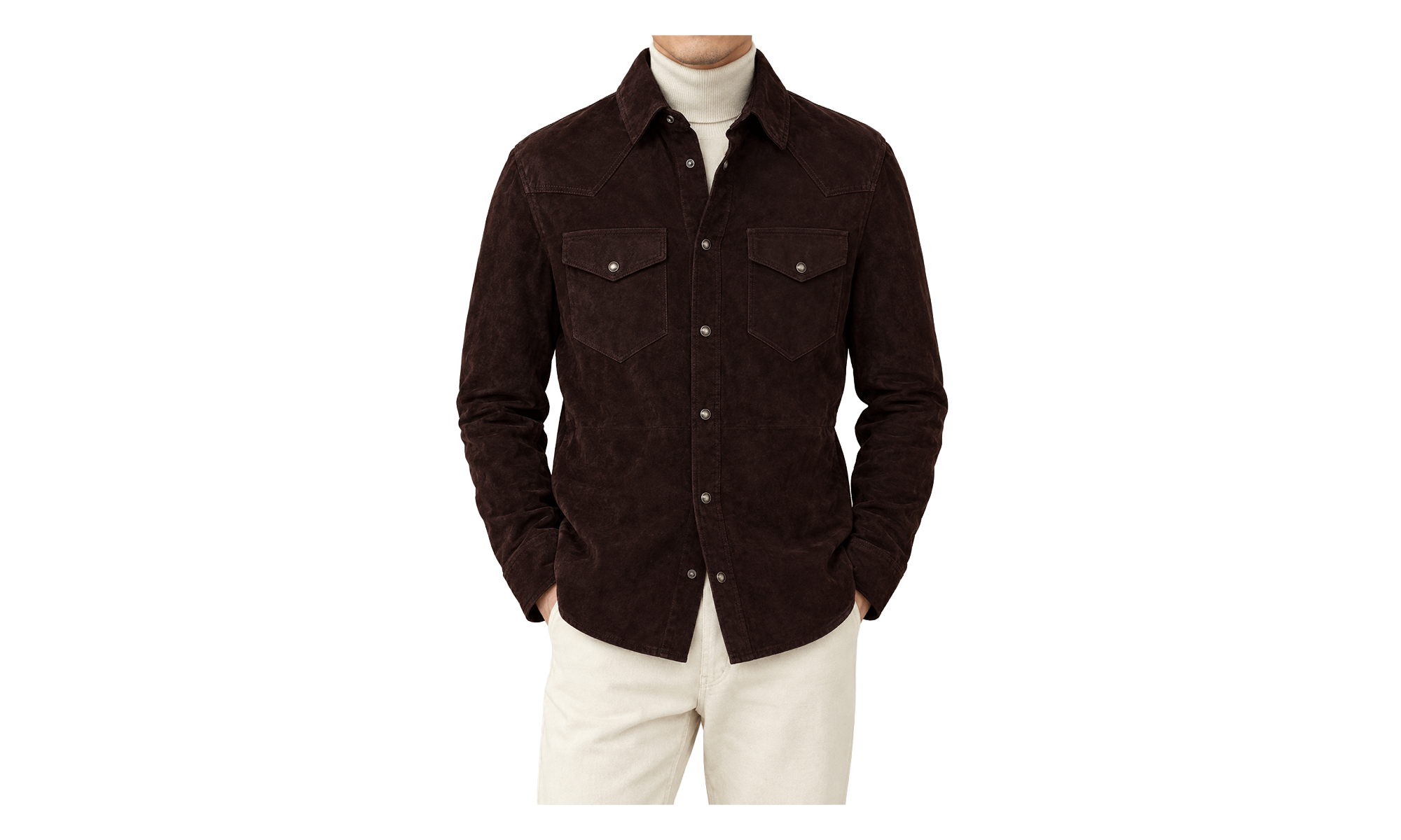 Suede Western Jacket "Moors Head" BRUN2338