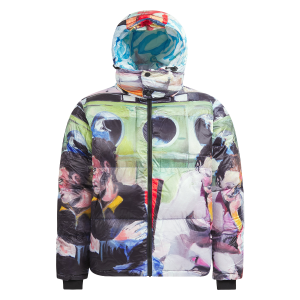 Sunday Mornings Printed Puffer Jacket "Multi" KS019
