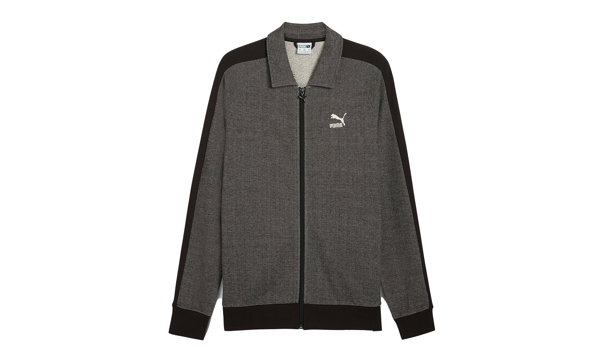 T7 TRACK JACKET "Black / Alpine Snow" 626397 01
