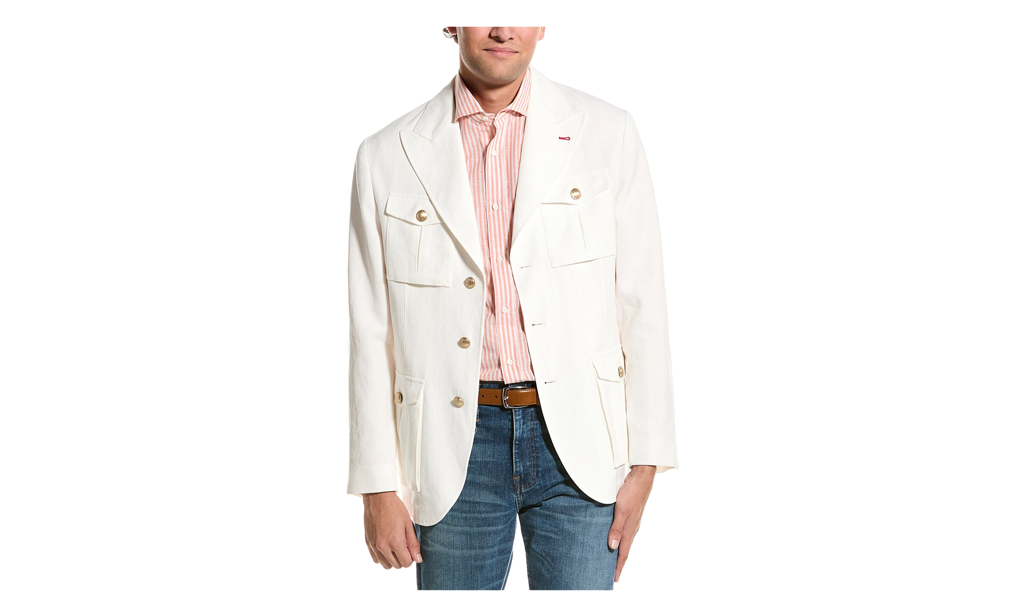 Tailored Jacket With Pockets "Panama" BRUN1971