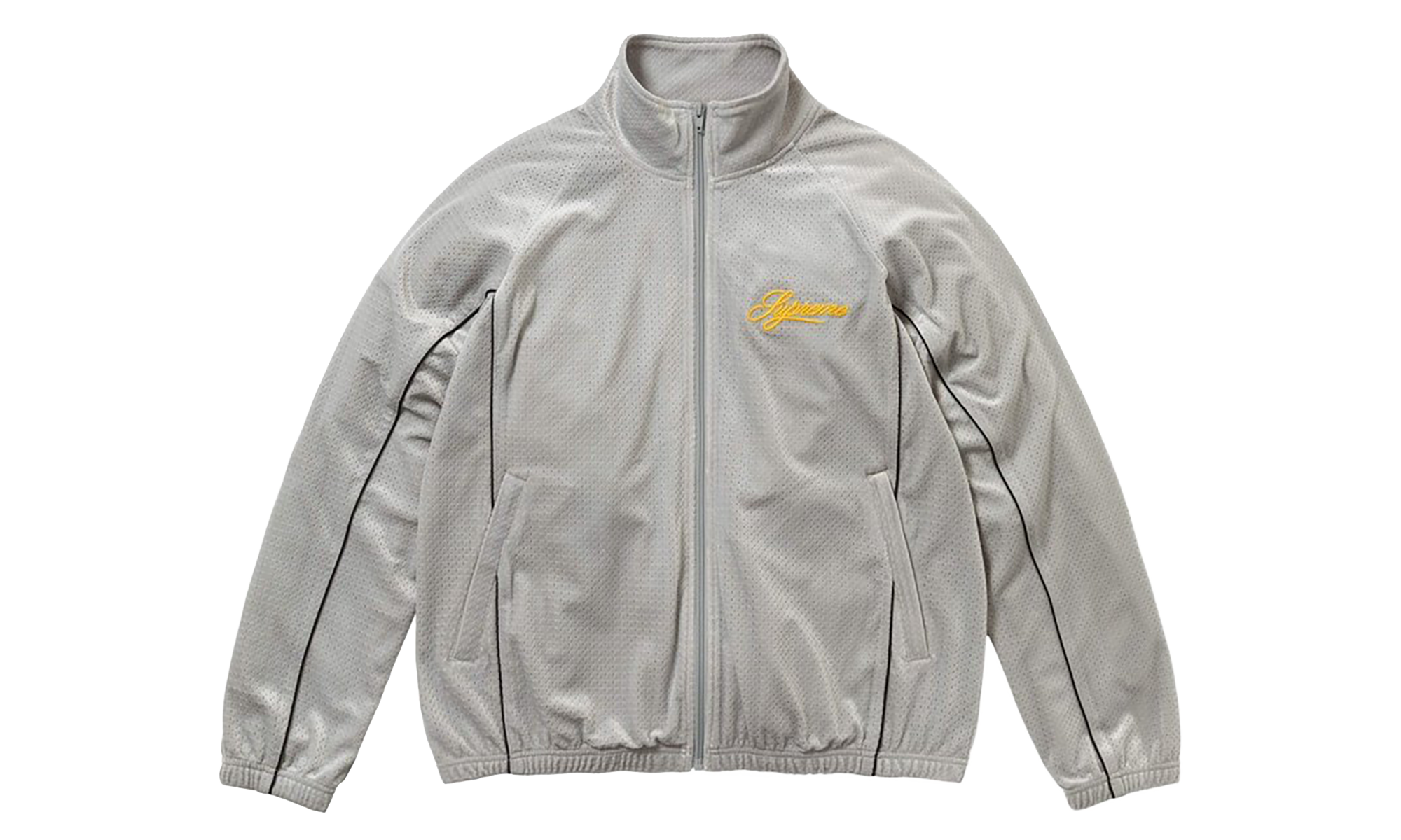 Velour Mesh Track Jacket "SS26 - Silver" SU28158