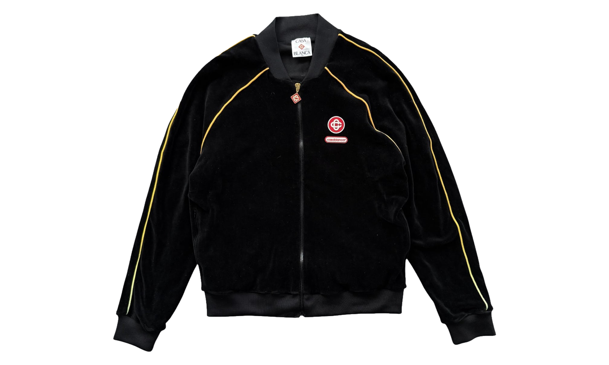 Velour Track Jacket "Black" M AW25 JTP 421 01