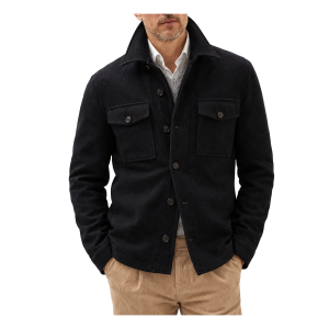 Wool Button Jacket "Black" BRUN2241