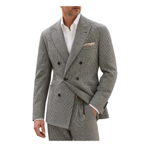 Wool Double Breasted Jacket "Grey" BRUN2302