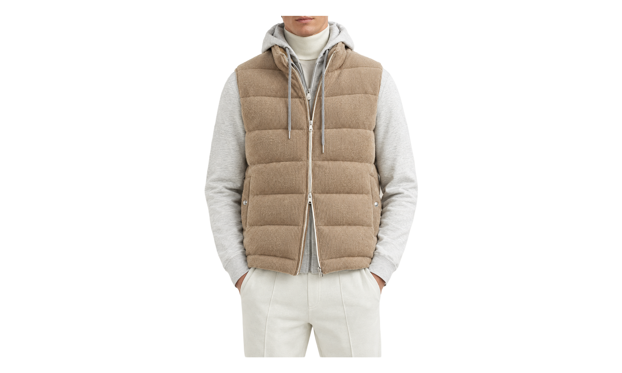 Wool Padded Jacket "Brown" BRUN2258