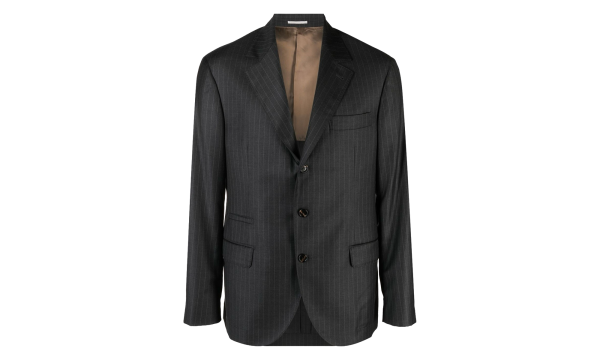 Wool Tailored Jacket "Dark Grey" BRUN2289