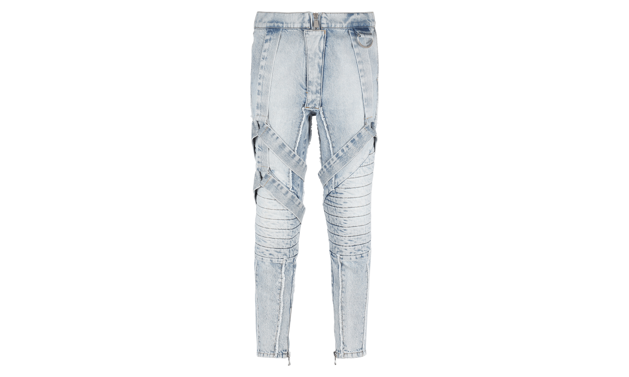 Multi-Strap Denim Pants "Light Blue" YH0MI030DC576FC