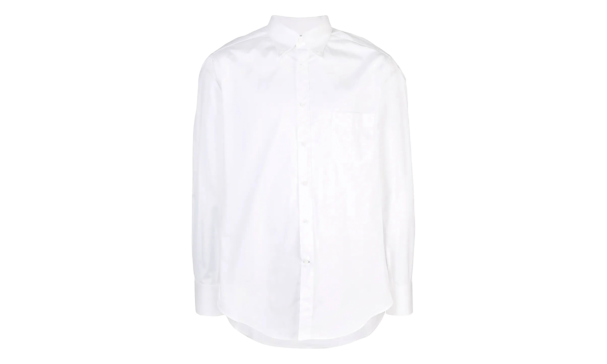Button-Down Cotton Shirt "White" BRUN914