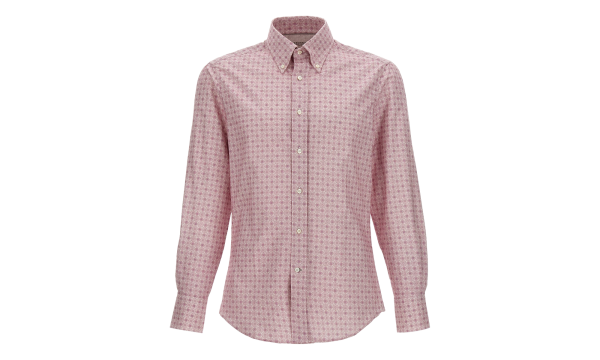 Patterned Button-Up Shirt "Rose" BRUN1110