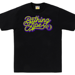 Bathing Ape Script Logo Tee "Black Green" BAPE090