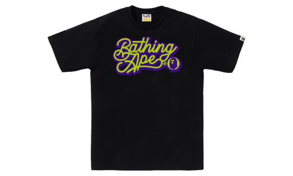 Bathing Ape Script Logo Tee "Black Green" BAPE090