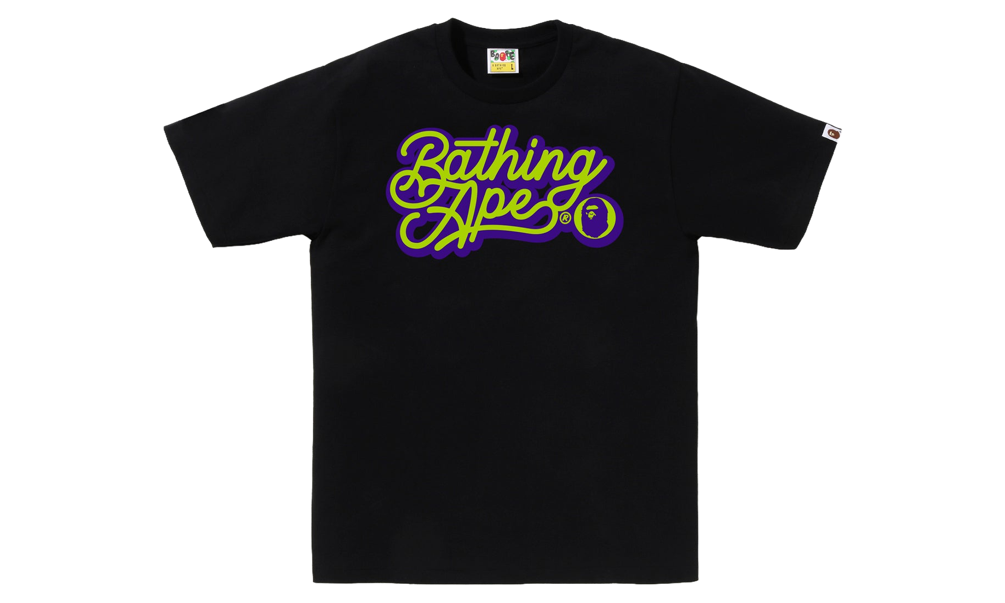 Bathing Ape Script Logo Tee "Black Green" BAPE090