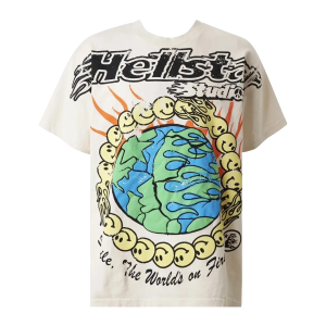 Globe Smiley Face Tee "White" HSR372