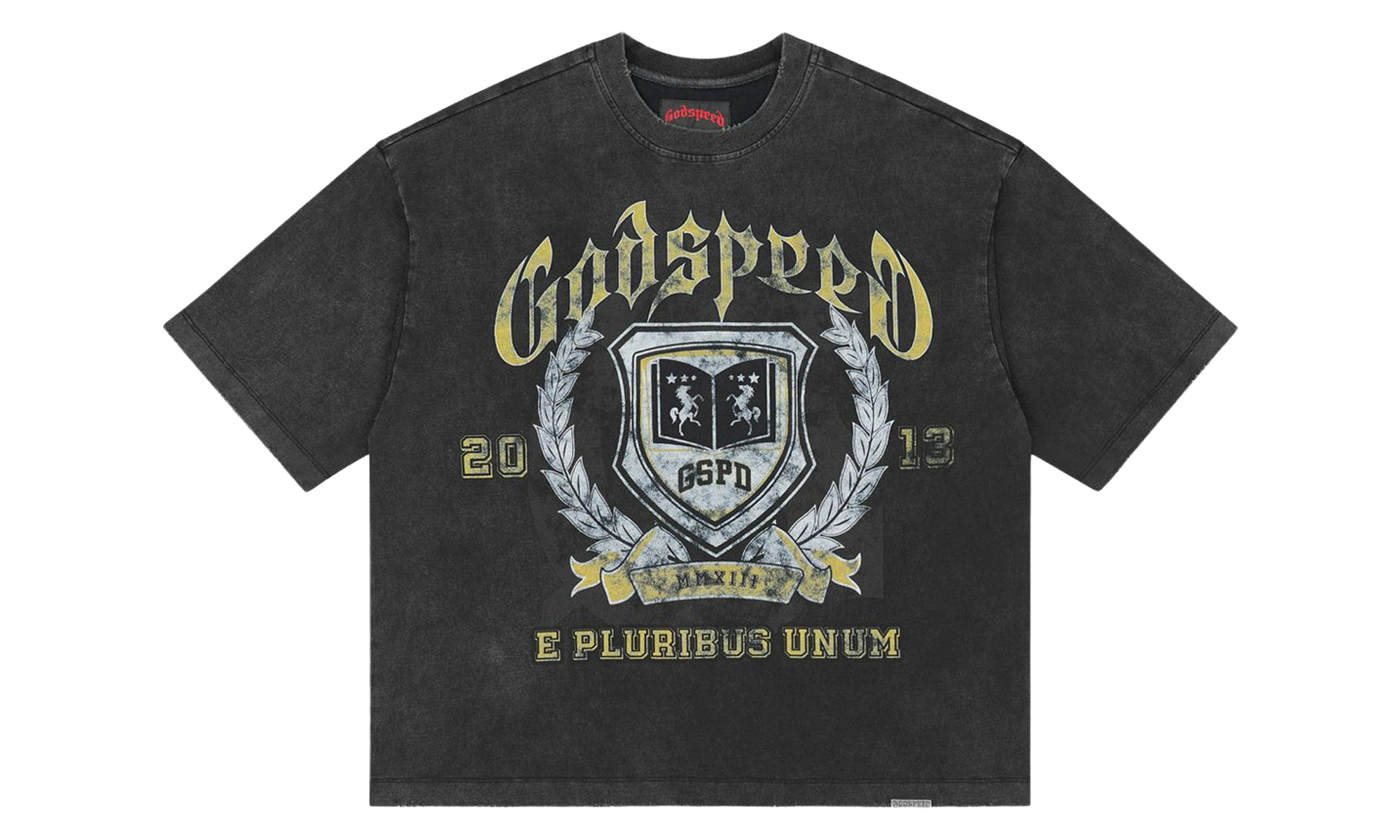 GSPD Crest Tee "Black Wash" GS726