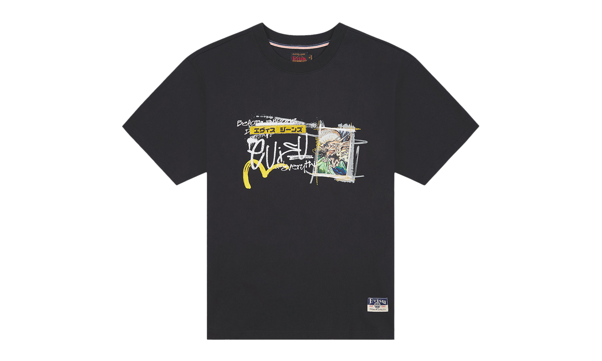 Handwriting Printed Tee "Black" 2EAHTM6TS1117RXCT-BLK