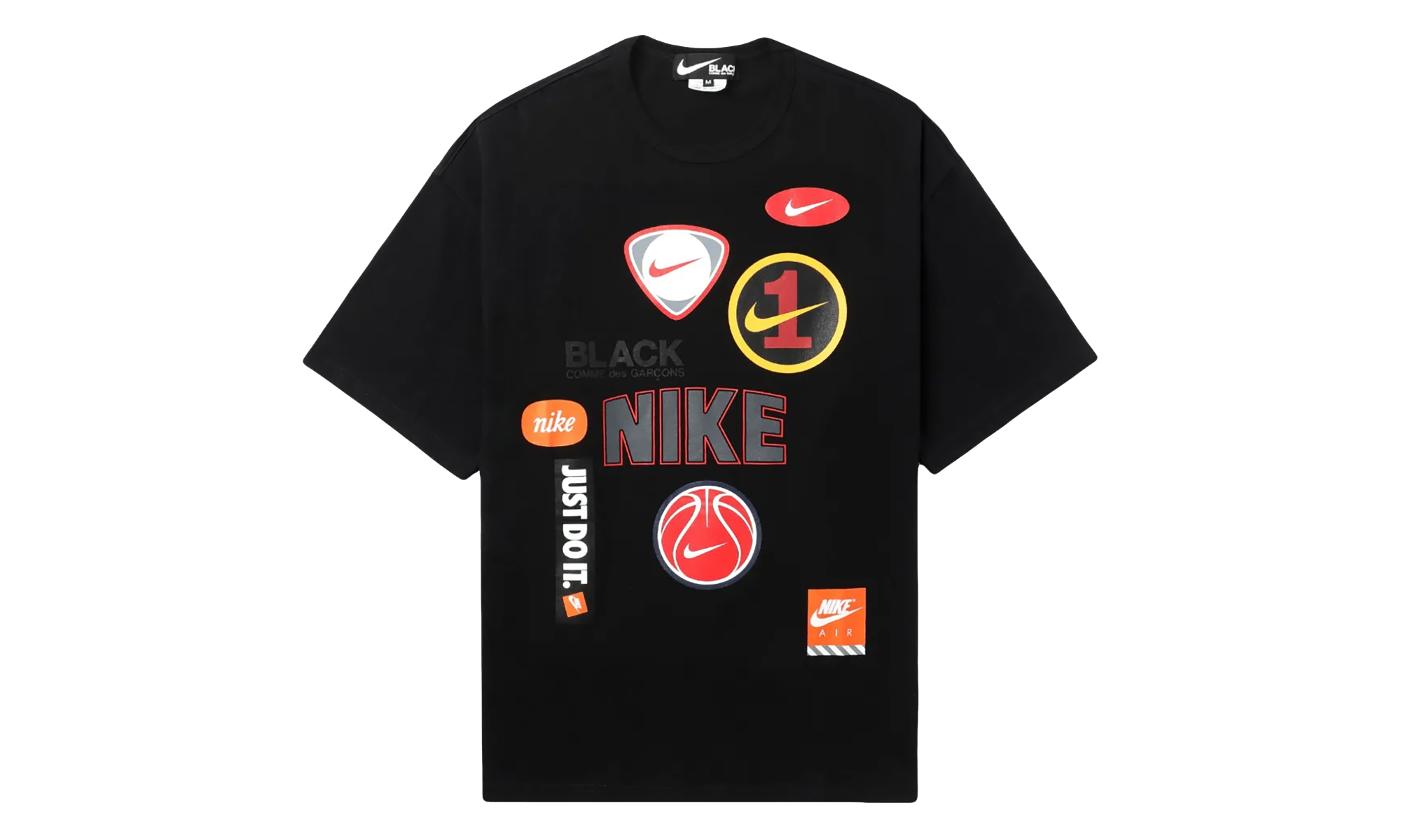 Nike Oversized Multi Logo Print Tee "Black" 1MT1010521
