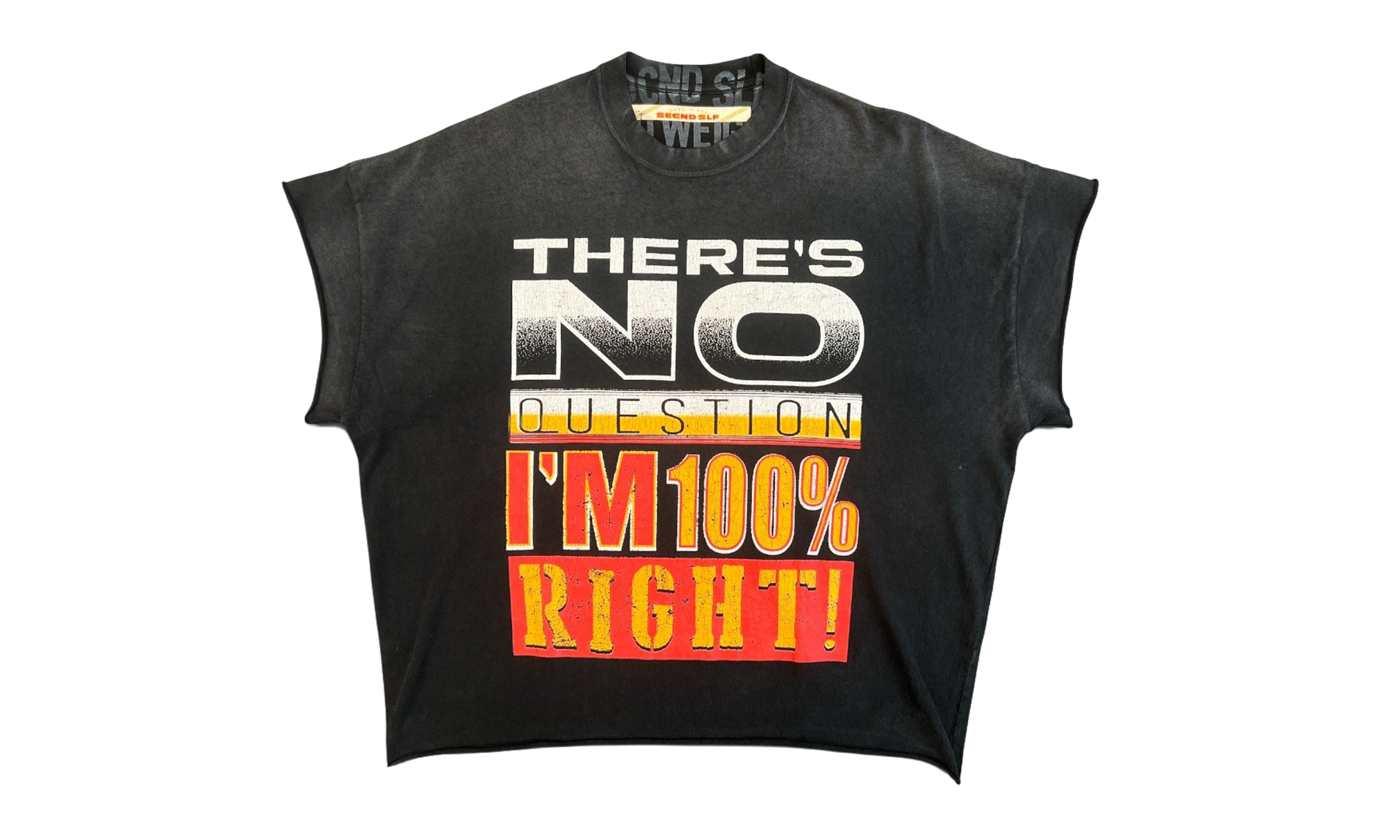 No Question Cap Sleeve Tee "Black" NOQNCS BLK
