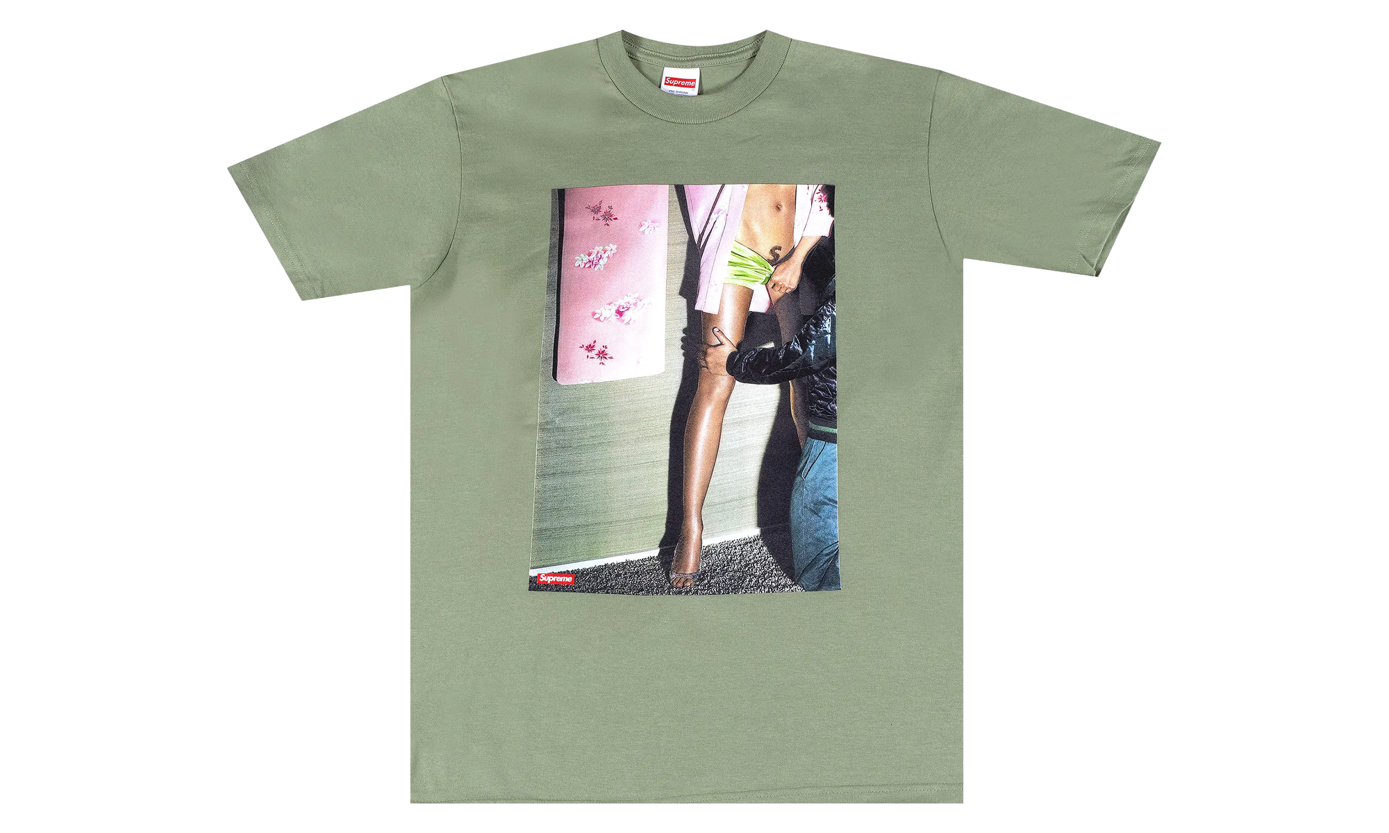 S Shaved Logo Tee "Light Olive" SU28596