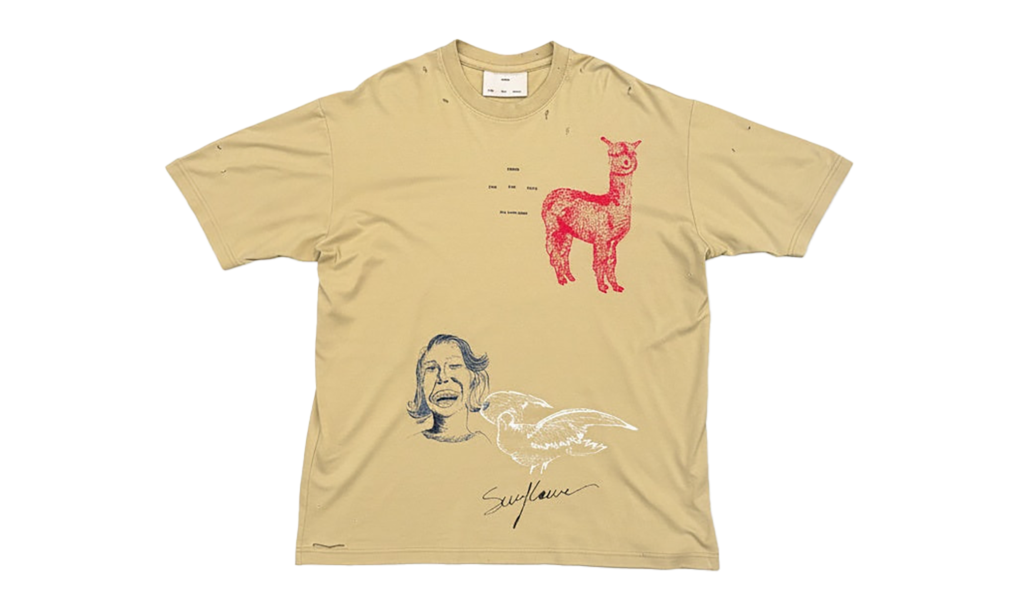 SKETCHBOOK OVERSIZED TEE "DAIKON" 252_MTS018P4_LUXEDKN