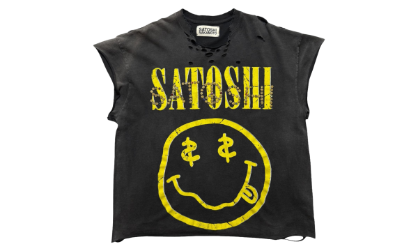 Smiley Cutoff Tee "Black" SAT096