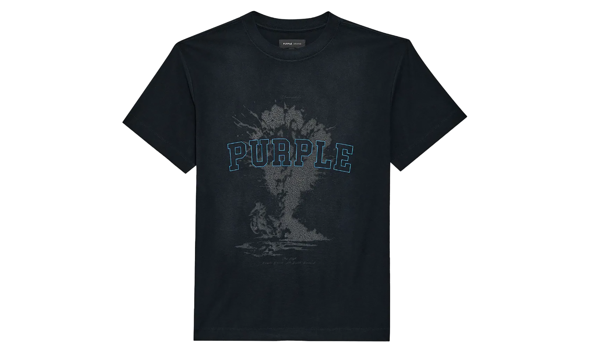 Textured Sky High Tee "Black" P104 JSBB324
